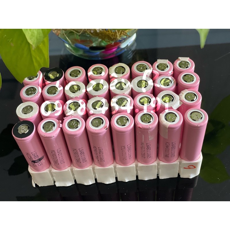 Pin Li-on 18650 LG Hồng cũ giá rẻ
