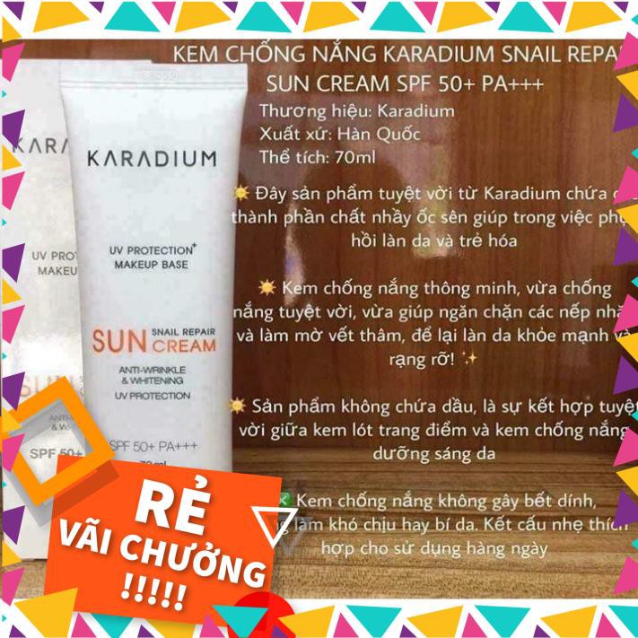 Kem chống nắng trắng da Karadium Sun Cream SPF 50 PA+++