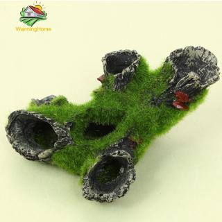 Đồ trang trí hồ cá hình núi đá bằng nhựa