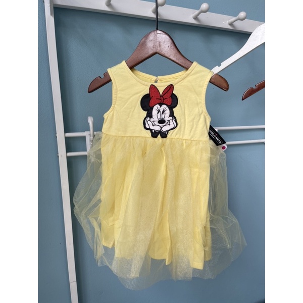 Váy bé gái Minnie 2-5 tuổi  Váy cotton voan lưới bồng xuất dư 0522