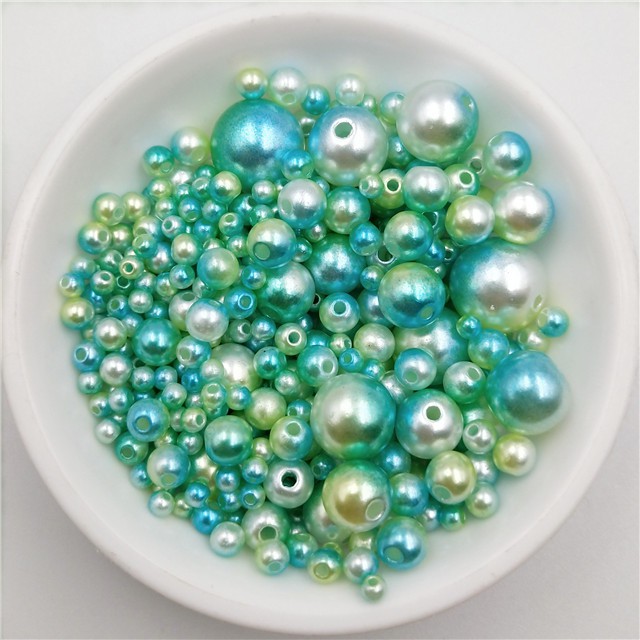 Set 200 hạt ngọc trai giả 4-10mm nhiều màu sắc dùng để làm đồ trang sức thủ công