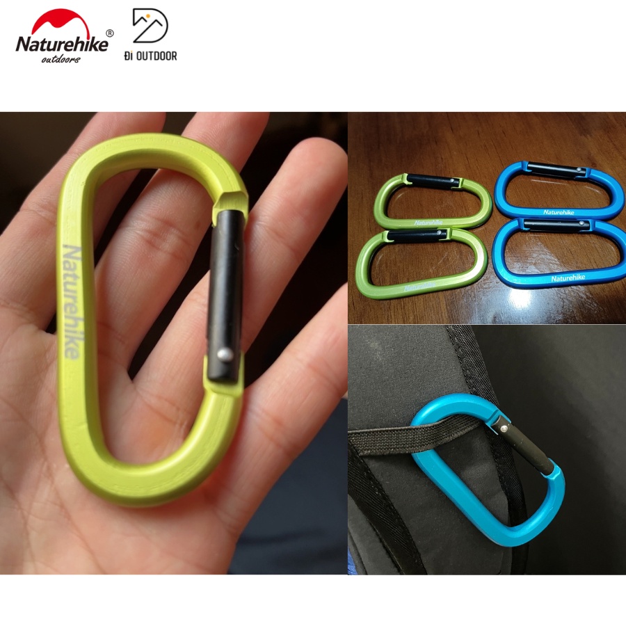 Móc Khóa Đa Năng Carabiner Naturehike 4cm- 6.5cm- 8cm