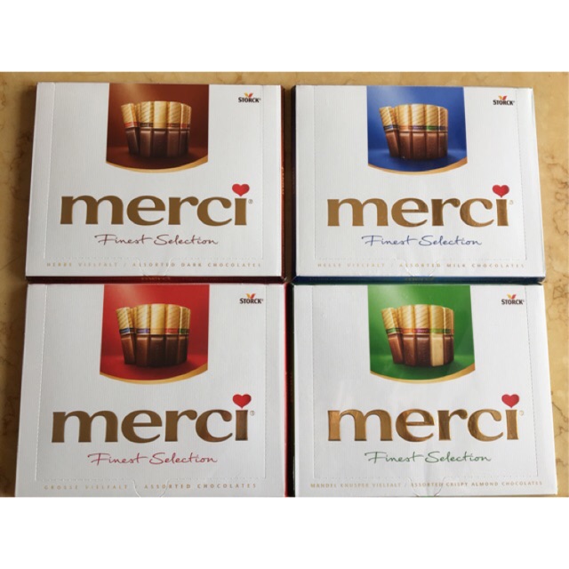 Socola Merci hộp 250gr của Đức