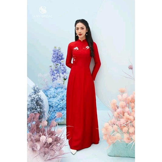 Áo dài gấm tơ sang trọng