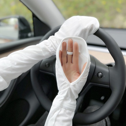 Bao tay Găng tay chống nắng cho nữ - che luôn bàn tay - Chất lưới xịn - Có dây thắt lại cổ tay - Dòng mới