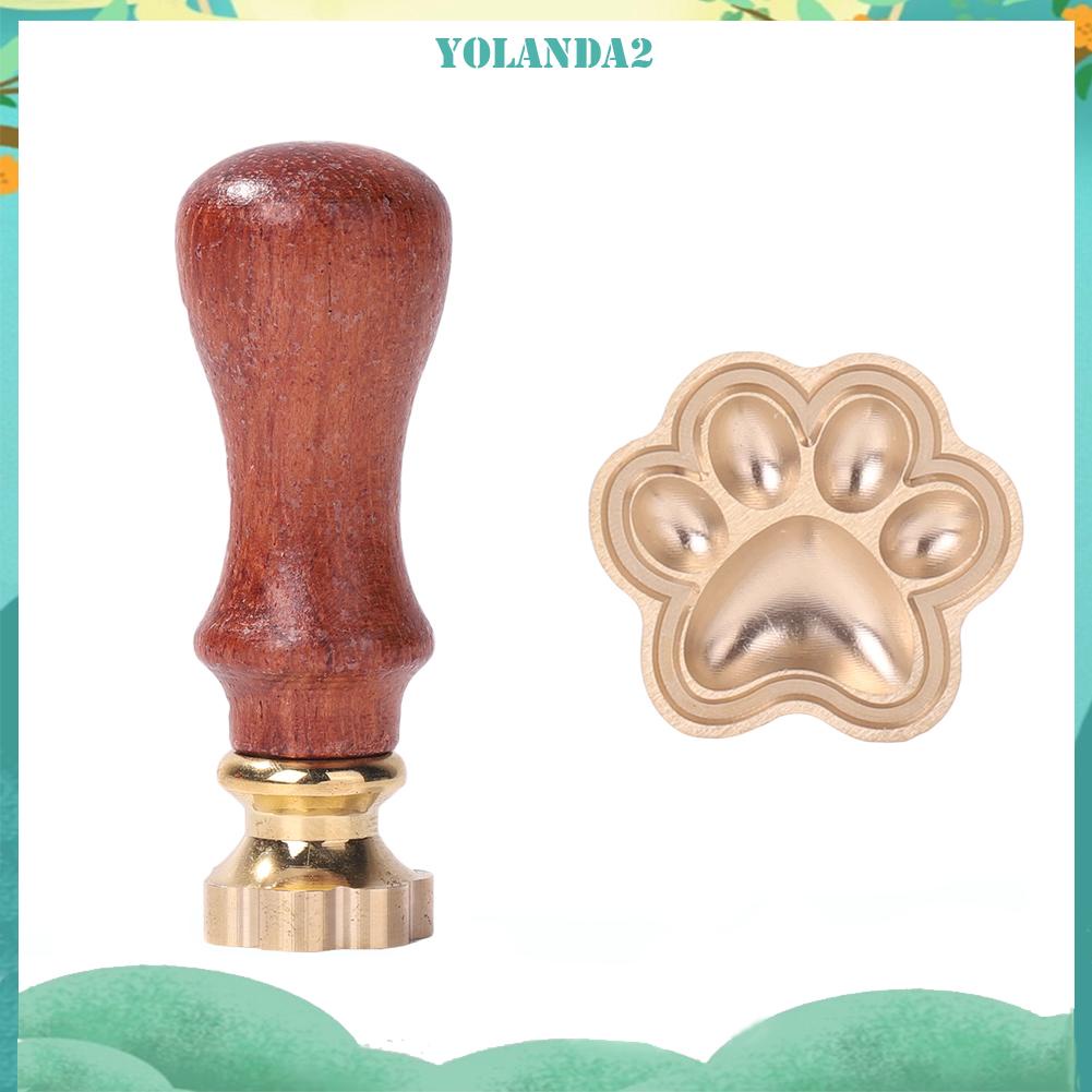 Đầu Con Dấu Sáp Bằng Kim Loại Với Tay Cầm Trang Trí Cổ Điển