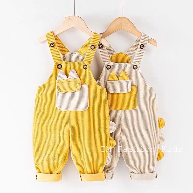 Quần yếm dài nhung tăm cho bé từ 8-16kg