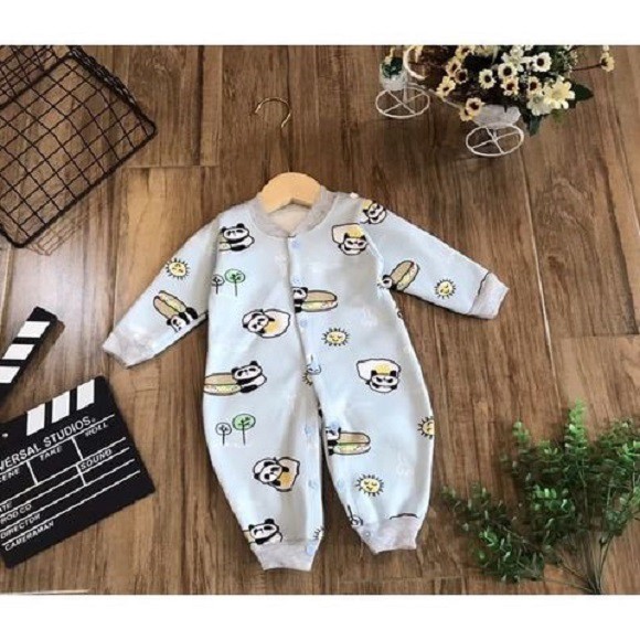 Body nỉ lông cúc giữa cho bé trai gái