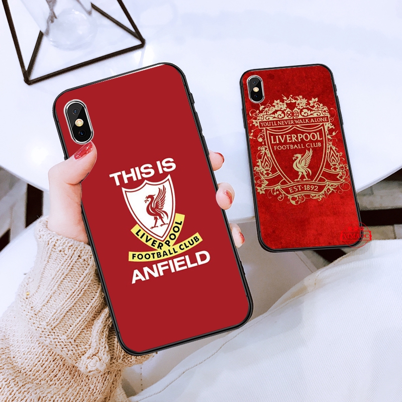 Ốp điện thoại mềm in logo Liverpool cá tính cho iPhone XS Max XR X 11 Pro 7 8 6 6S Plus 79T