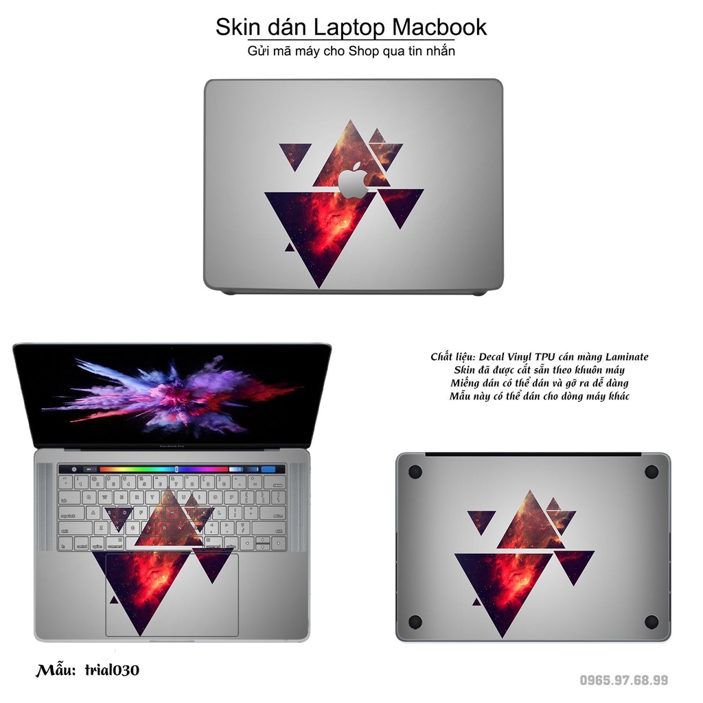 Skin dán Macbook mẫu Đa giác (đã cắt sẵn, inbox mã máy cho shop)