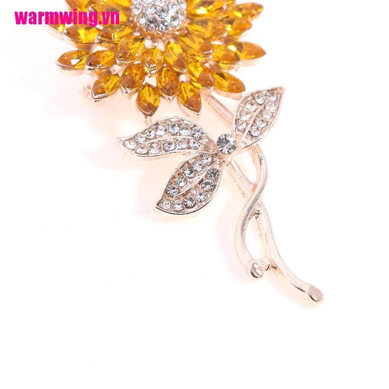 Ghim cài áo hình hoa hướng dương sang trọng thời trang
