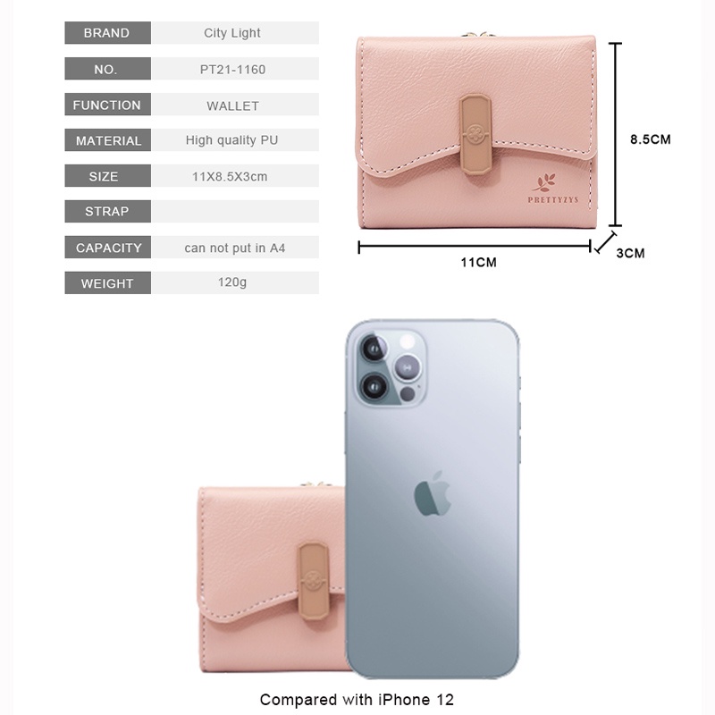 Ví Ngắn Đựng Tiền Xu Và Thẻ Đáng Yêu Cho Nữ