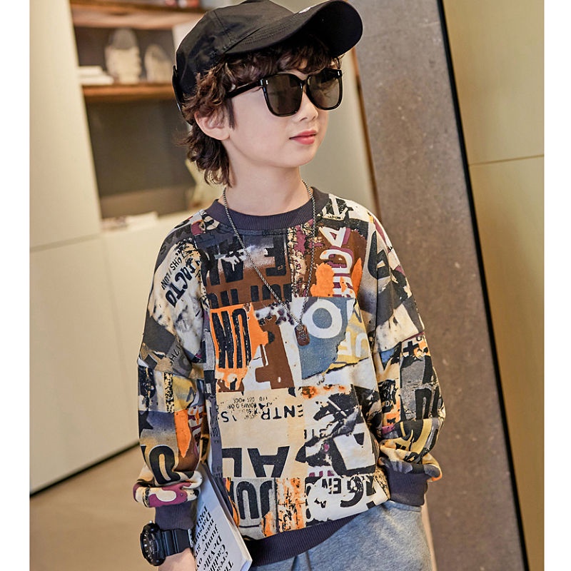 Áo Thun Sweater Chui Đầu Kiểu Hàn Quốc Thời Trang 2022 Dễ Thương Cho Bé Trai