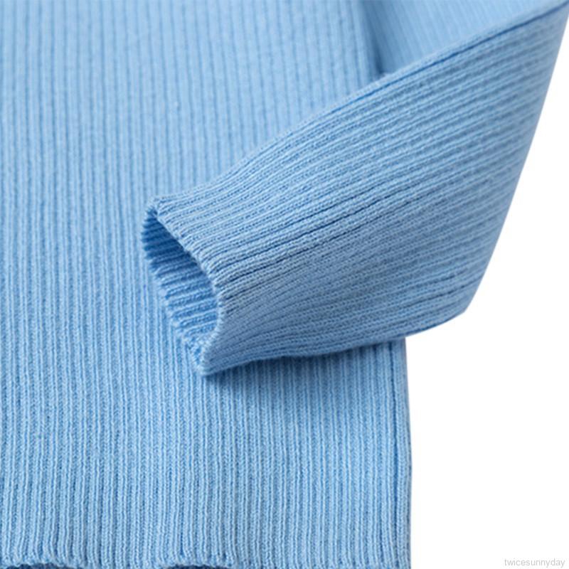 Áo len dài tay cổ lọ dễ thương thời trang dành cho bé