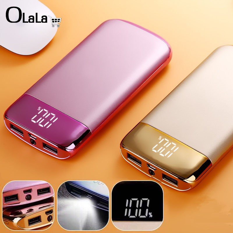 Pin Sạc Dự Phòng Cao Cấp - Thiết Kế 2 Cổng USB - sạc dự phòng 10000mah