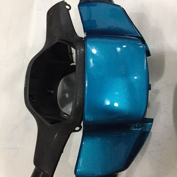 Bộ ốp đầu nhựa Màu Xanh Da  Kèm Gáy đen   cho xe Wave Thái, Wave 110 đời 1997 đến 2006