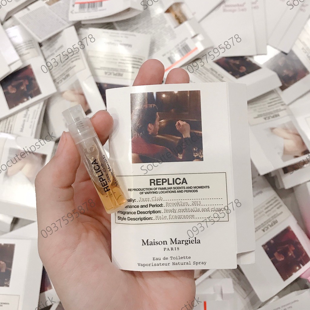 Vial Mẫu Thử Nước Hoa Mini Maison Margiela Replica Bubble Bath - Jazz Club - Coffee Breaks - Music Festival 1.2ml