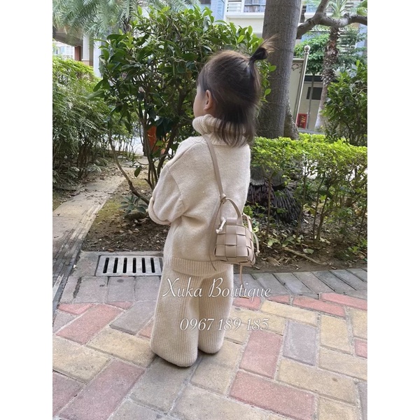 Bộ Quần Áo Len Thiết Kế Hàn Quốc KUMAI KIDS Cao Cấp Cho Bé