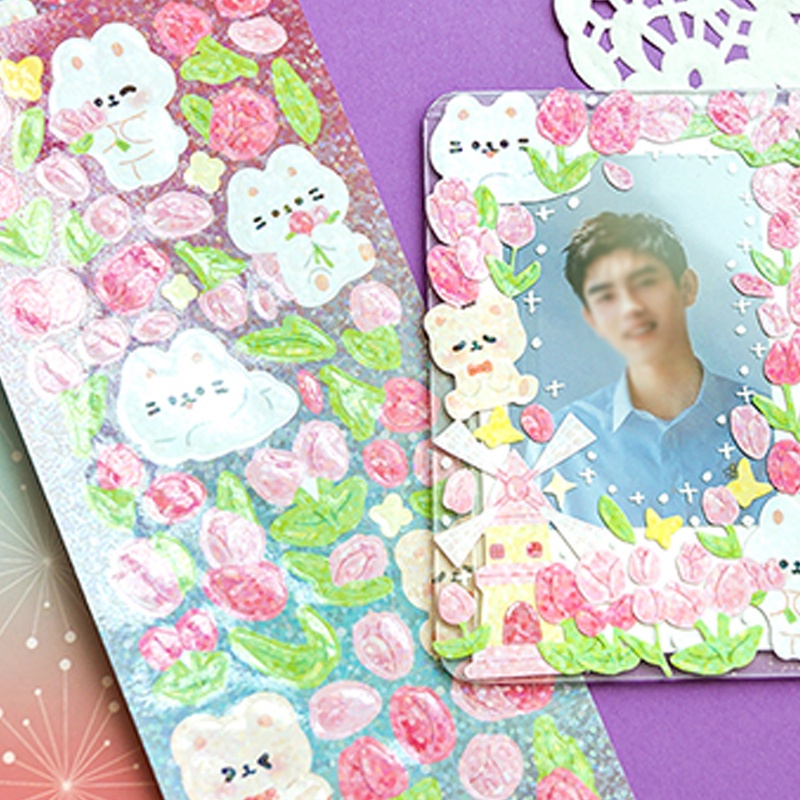 Bộ 2 Sticker Dán Trang Trí Hình Gooka Hoạt Hình Đáng Yêu