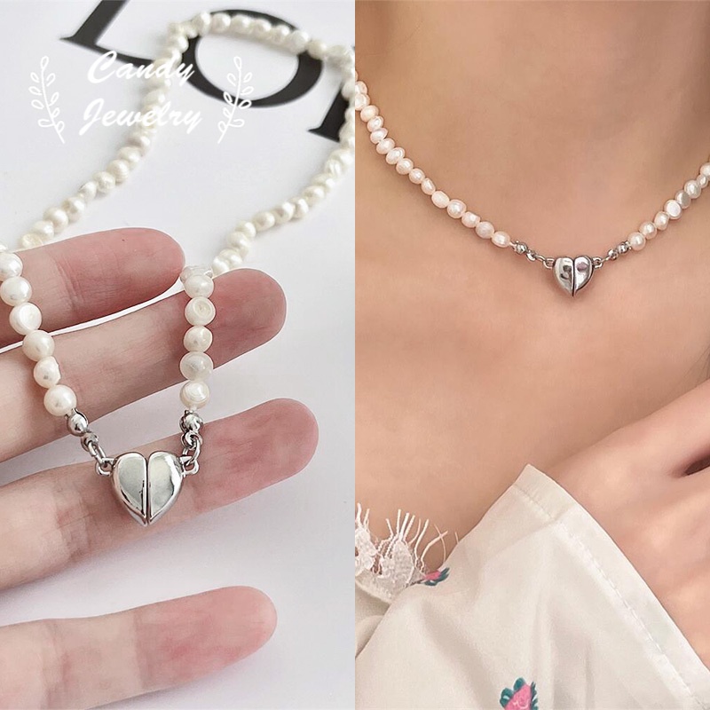 Vòng cổ Nữ Đính Ngọc Trai Phong Cách Retro