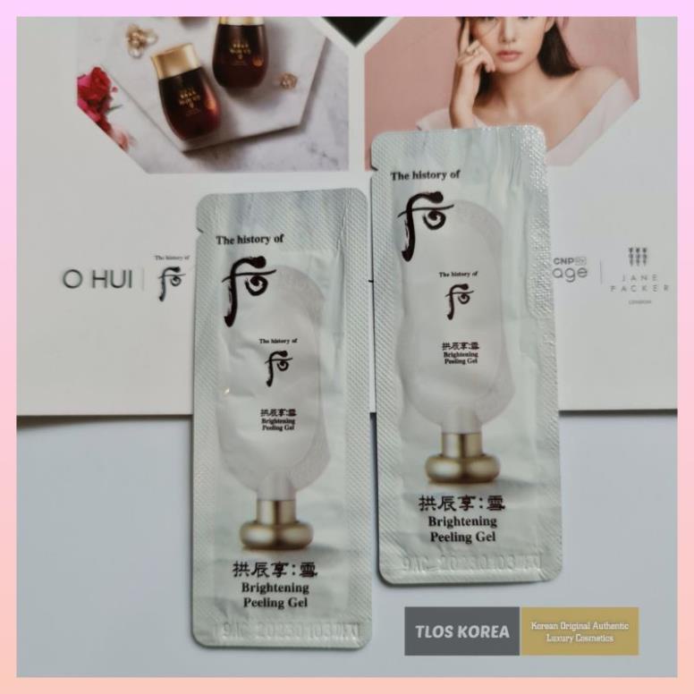 Whoo gói tẩy tế bào da chết dạng kỳ whoo làm sáng da whoo gongjinhyang seol brightening gel 1ml