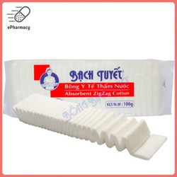 Bông Gòn Y Tế Bạch Tuyết Cắt Sẵn 100g/Gói (9*5) - YuNi Shop