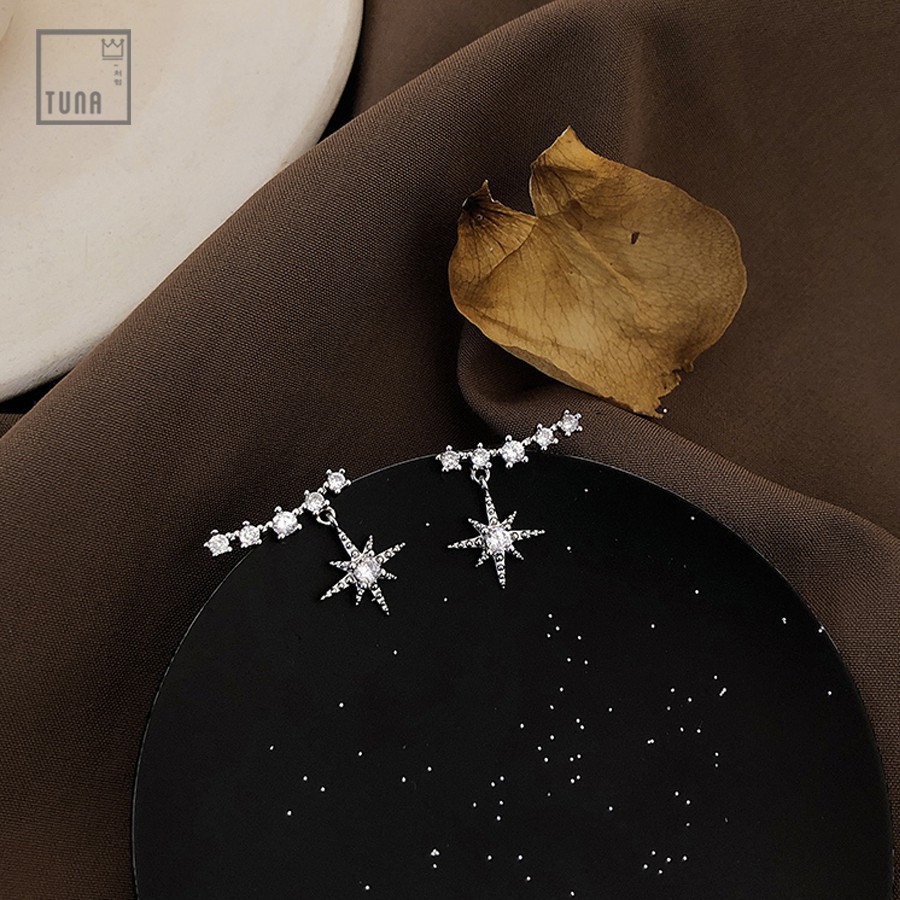 Khuyên tai Bạc nữ ngôi sao, Bông tai Bạc cao cấp TUNA SILVER 𝐂𝐚𝐦 𝐤𝐞̂́𝐭 𝐜𝐡𝐮𝐚̂̉𝐧 𝐁𝐚̣𝐜 _ 𝐓𝐔𝐍𝐀𝐒𝐇𝐎𝐏 𝐓𝐫𝐚𝐧𝐠 𝐬𝐮̛́𝐜 𝐁𝐚̣𝐜