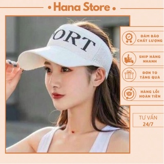 Mũ lưỡi trai nam nữ chống nắng, nón lưỡi trai hở đầu Sport thể thao năng động LAYANA STORE