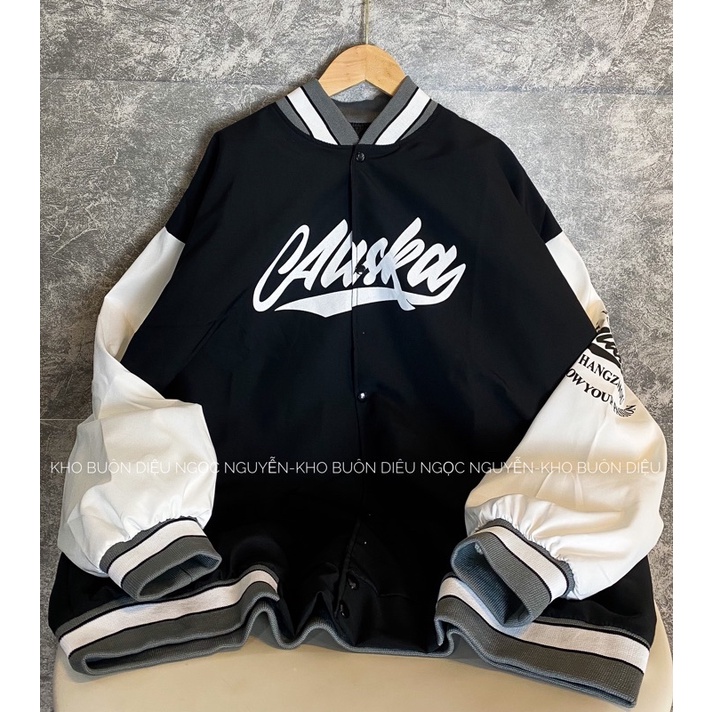 [SIEU SALE] Bomber gió pha hai lớp ALAKANG ulzangg phối màu Đen Trắng (kèm ảnh thật)