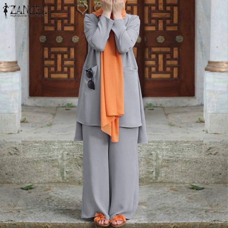 Zanzea Quần Dài Ống Rộng Thời Trang Dành Cho Nữ