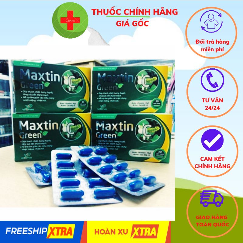 Maxtin C green xua tan nỗi lo nhiệt miệng