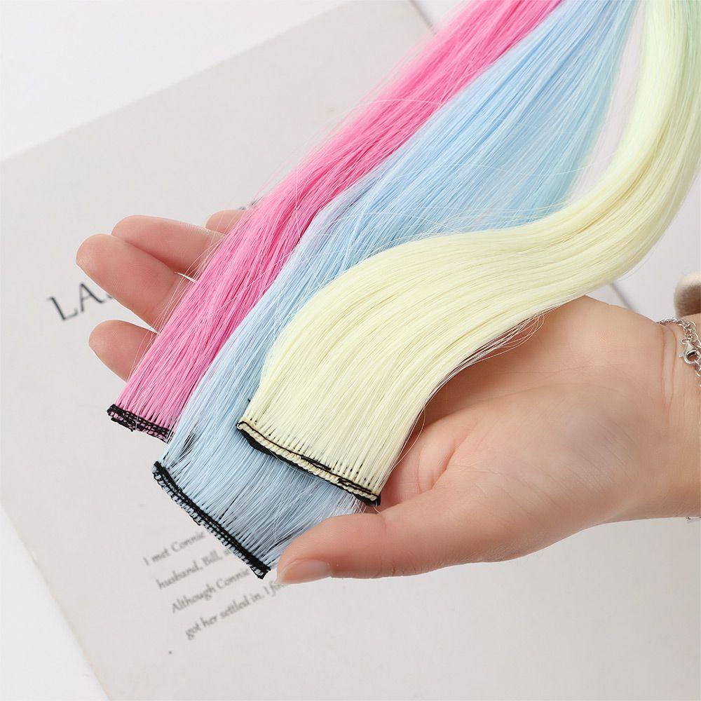 Bộ Tóc Giả Bằng Sợi Tổng Hợp Kháng Nhiệt Màu Sắc Gradient