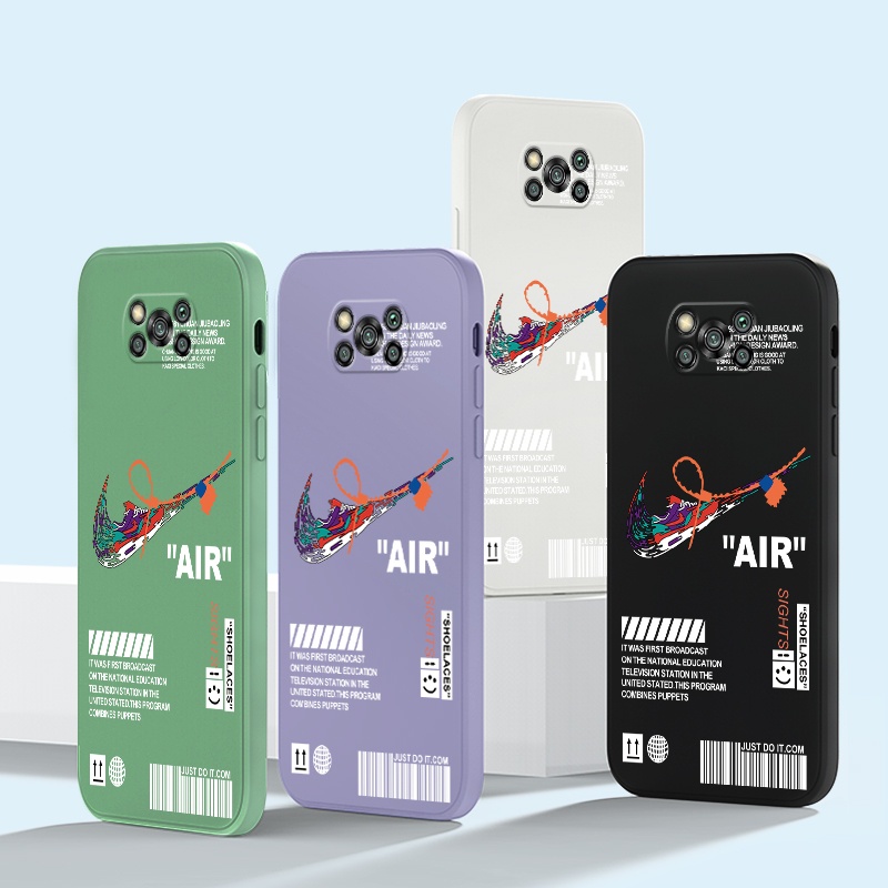 Ốp Điện Thoại Thời Trang Mới Cho Xiaomi Mi POCO X3 Pro 11 10t Pro NFC Pro F3 8 A2 Lite Pocophone 5G Phone Casing  Silicon Fashion Camera Lens Protector Full Cover simple Liquid silicone Cases