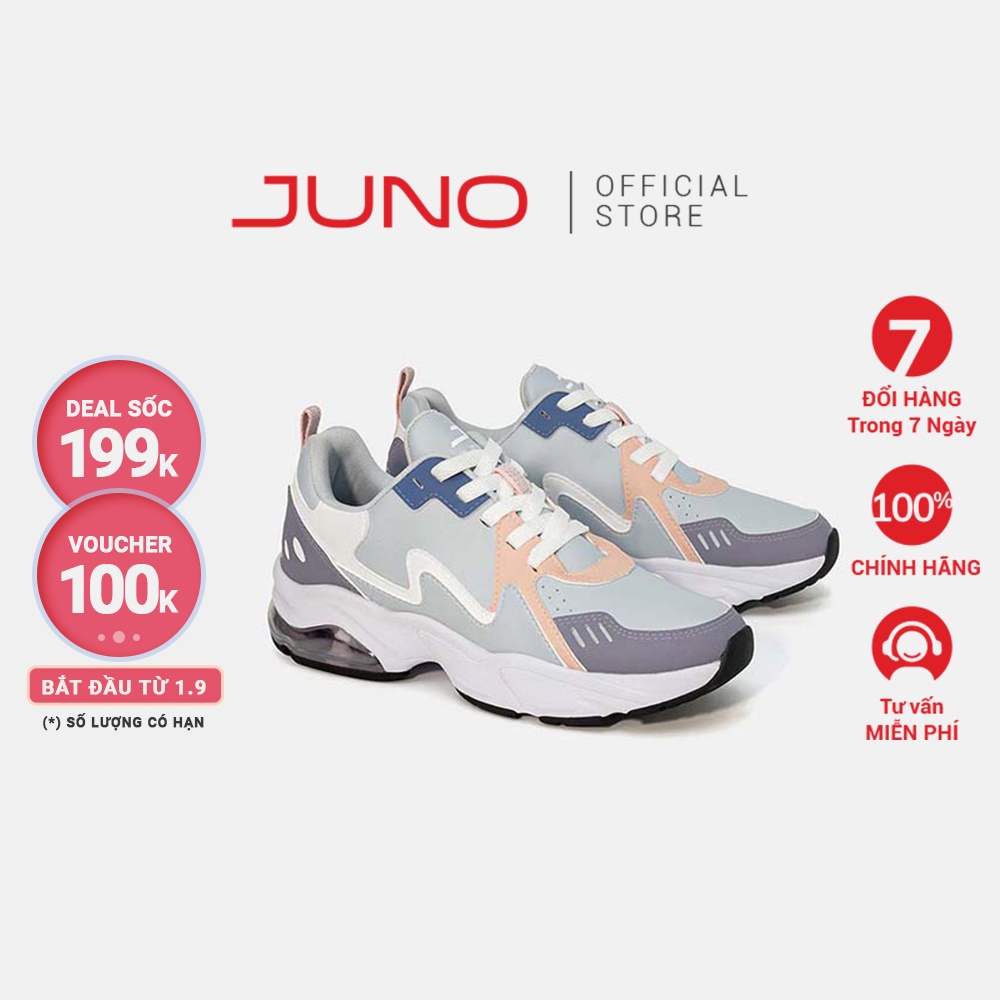 Giày Thể Thao 5cm Nữ Thời Trang JUNO Sneakers Ocean Wave TT05007