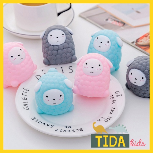 Cừu Bóp Chút Chít ⚡ HOT TREND ⚡ Mochi Thả Bồn Tắm Có Còi Kêu Vui Nhộn Cho Bé, Đồ Chơi Giải Trí TiDa Kids Shop