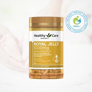 Sữa Ong Chúa (365v) chống lão hóa, làm đẹp da cho người lớn từ 18 tuổi Healthy Care Royal Jelly 1000mg, Úc