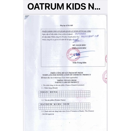 [CHÍNH HÃNG]Gel bôi da Oatrum Kids New tuýt nhỏ 5g - bé hết trầy xước, rách da, bỏng, côn trùng đốt, hăm, mụn, viêm da