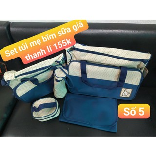 set túi mẹ bĩm sữa 4 món+1