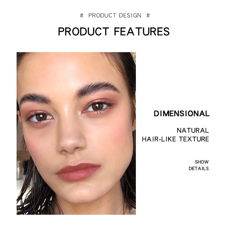 [Hàng mới về] Gel định hình lông mày 3D hiệu ứng lâu trôi tiện dụng kèm cọ | BigBuy360 - bigbuy360.vn