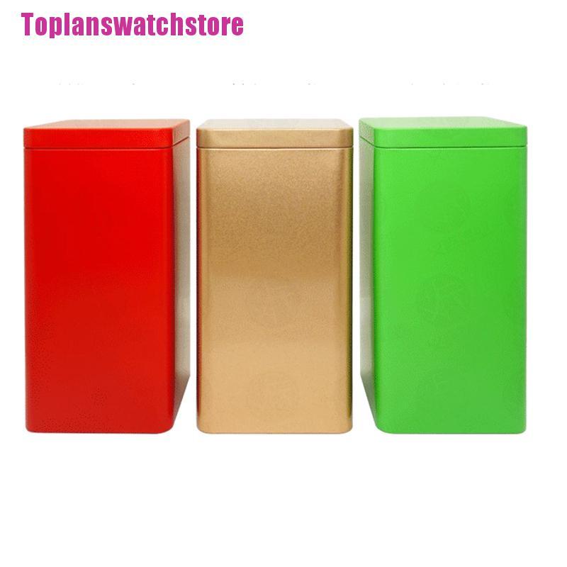 1 Hộp Thiếc Đựng Trà Hình Vuông