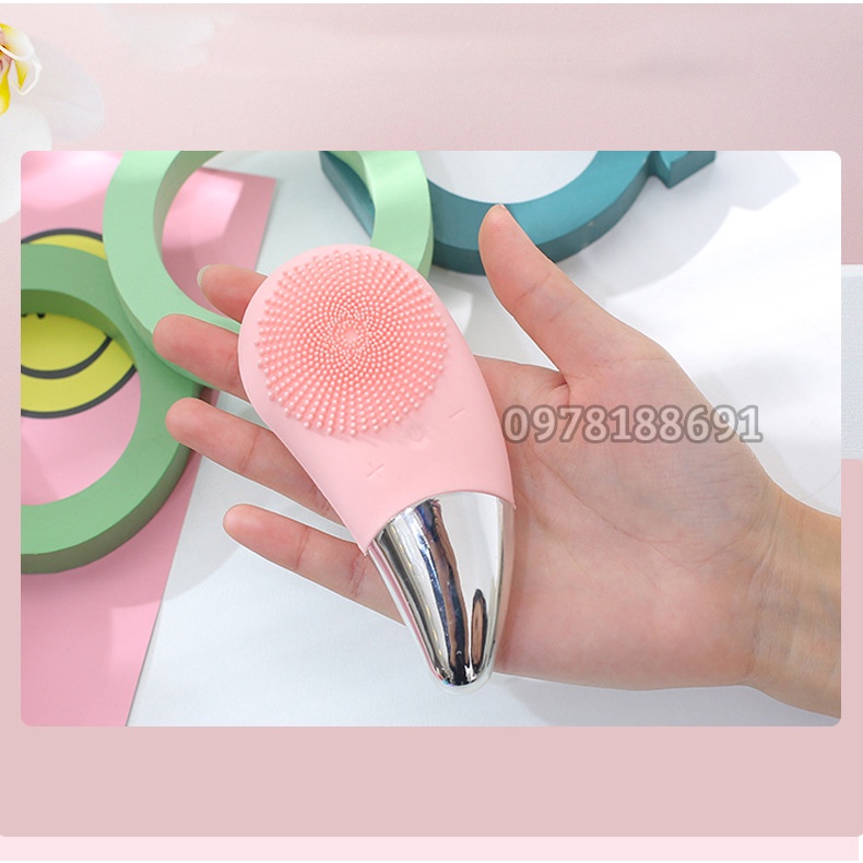 Máy Rửa Mặt SONIC FACIAL Cao Cấp Chính Hãng, Chống Lão Hoá, Nâng Cơ Mặt, Massage Mặt