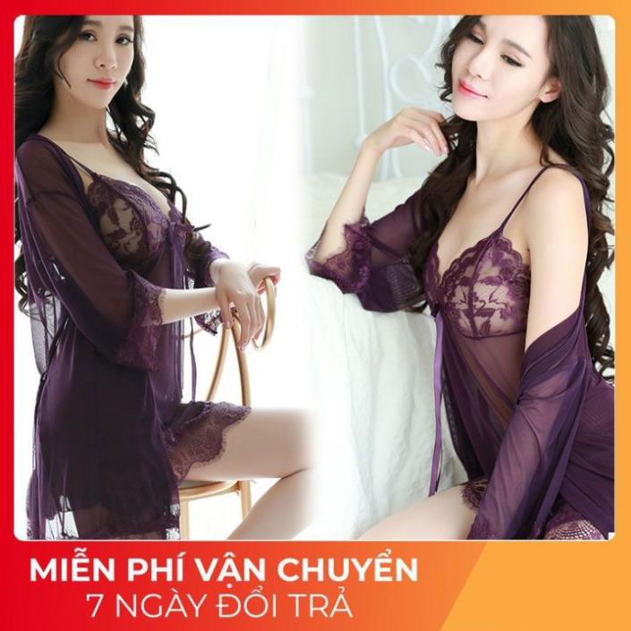 Váy Ngủ Sexy 💕 HÀNG SIÊU CẤP 💕 Váy Ngủ Ren Voan Mềm Mại, Gợi Cảm, Tạo Vẻ Đẹp Đầy Quyến Rũ Cho Các Nàng Đẹp !