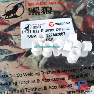 Sứ chia khí, sứ cắt plasma jg40 pt31- black wolf - vỉ 10 cái