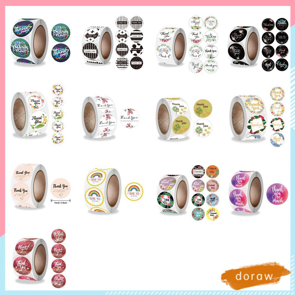 Nhãn Dán Niêm Phong Bao Thư In Chữ Thank You Độc Đáo Trang Trí Quà Tặng