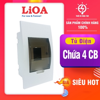 Tủ điện nhựa chứa 2 - 4 aptomat Lioa - đế nhựa