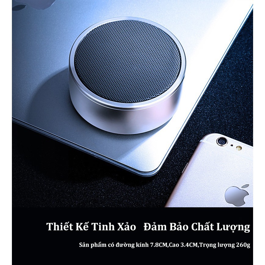 Loa bluetooth bọc thép  FREE SHIP  Loa blutooth mini chính hãng BS01 vỏ kim loại, nghe nhạc không dây với âm bass trầm