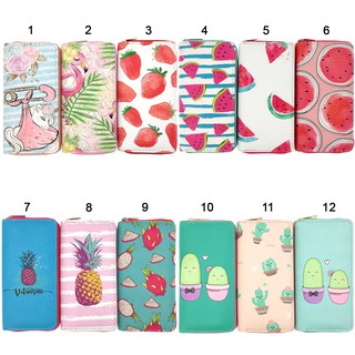BST bóp ví dài cầm tay họa tiết hoạt hình trái cây dưa hấu dâu tây cute dễ thương cho nữ - Link 17 - Banana Store