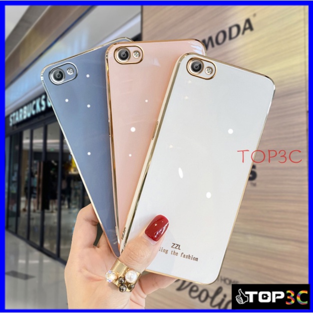 ốp điện thoại oppo A83 Ốp Điện Thoại Viền Thẳng Thời Trang Cho OPPO A83 A77 5G A55 4G F1S A59 A57 A3