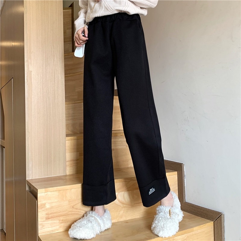 SUXI Quần dài nữ ống rộng thời trang phong cách hàn quốc mới mẻ