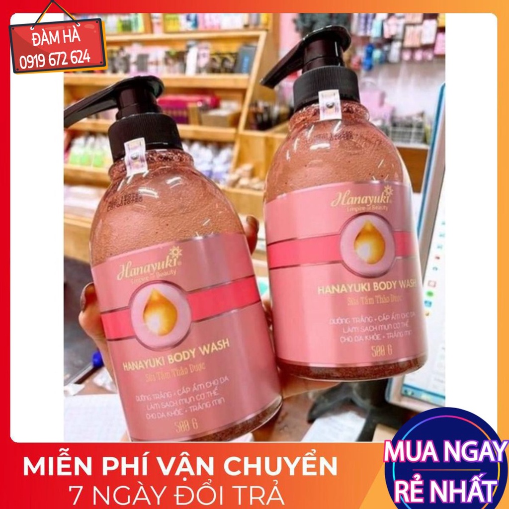 Sữa tắm hana yuki 500ml, sữa tắm lớn  hanayuki